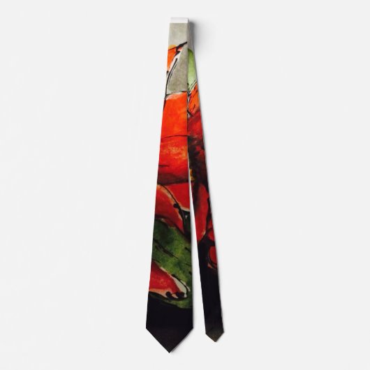 Christmas Poinsettia Neck Tie Krawatte (Vorderseite)
