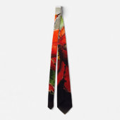 Christmas Poinsettia Neck Tie Krawatte (Rückseite)