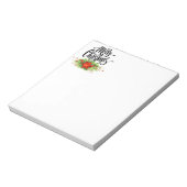 Christmas Poinsettia Notepad Notizblock (Rotiert)