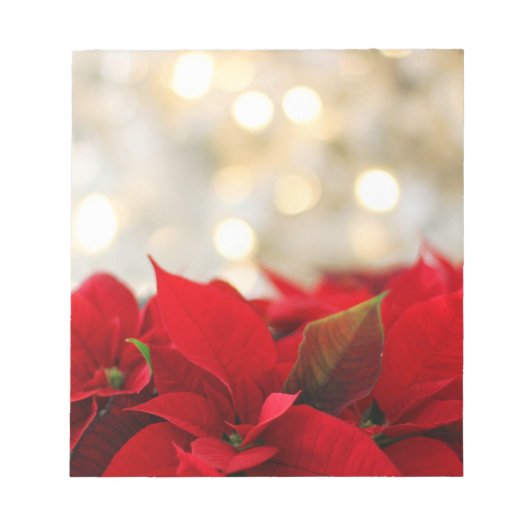Christmas Poinsettia Notizblock (Vorderseite)