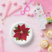 Christmas Poinsettia Pappteller (Party)