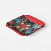 Christmas Poinsettia Pappteller (Gewinkelt)