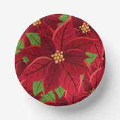 Christmas Poinsettia Pappteller (Vorderseite)