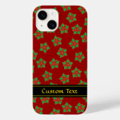 Christmas Poinsettia Pattern Case-Mate iPhone Hülle (Rückseite)