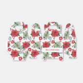 Christmas Poinsettia Pattern Geschenkschachtel (Ungefaltet)