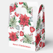 Christmas Poinsettia Pattern Geschenkschachtel (Geöffnet)