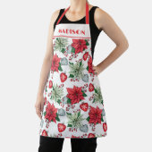 Christmas Poinsettia Pattern Schürze (InSitu)