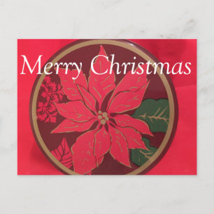Christmas Poinsettia ~ Postkarte