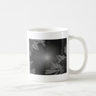 Christmas Poinsettia Schwarz und Grau Kaffeetasse