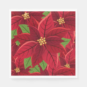 Christmas Poinsettia Serviette