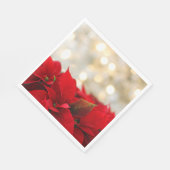 Christmas Poinsettia Serviette (Ecke)