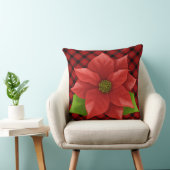 Christmas Poinsettia Throw Kissen (Stuhl )
