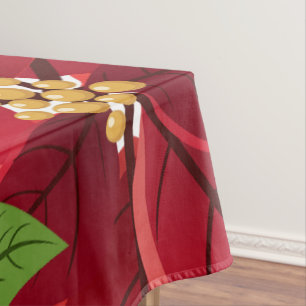 Christmas Poinsettia Tischdecke
