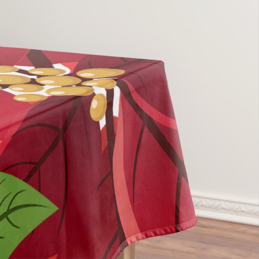 Christmas Poinsettia Tischdecke (Beispiel)