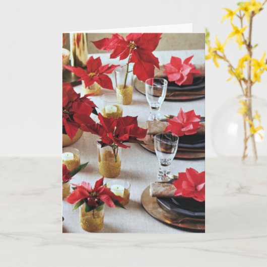 ***CHRISTMAS POINSETTIA** WÜNSCHT SICH FÜR EIN UND KARTE (Gelbe Blume)