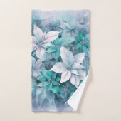 Christmas Poinsettias Badhandtuch Set (Handtuch)