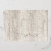 Christmas Poinsettias Garland Classic 3 Photos Folieneinladung (Rückseite)