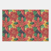 Christmas Poinsettias Geschenkpapier Set (Vorderseite 2)