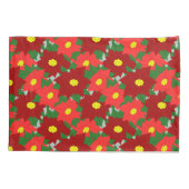 Christmas Poinsettias Kissenbezug (Rückseite)