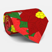 Christmas Poinsettias Krawatte (Gerollt)