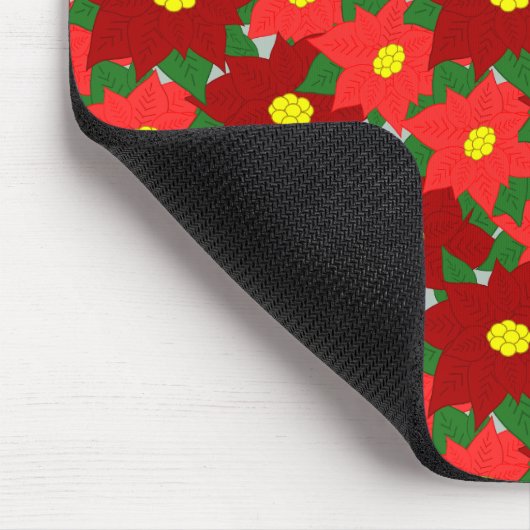 Christmas Poinsettias Mousepad (Ecke)