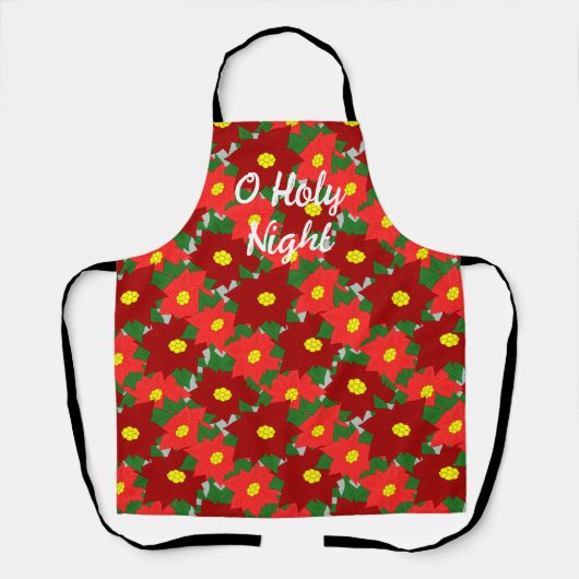 Christmas Poinsettias Schürze (Vorderseite)