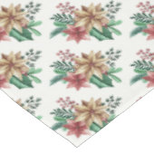 Christmas Poinsettias Tischdecke (Schrägansicht)