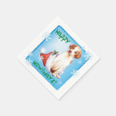 Christmas Pointer Napkins Serviette (Ecke)