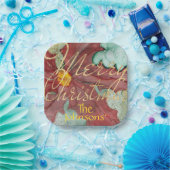 Christmas Pointsetta Pappteller (Party)