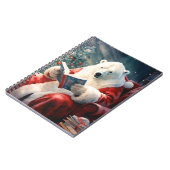 Christmas Polar Bear reading Notizblock (Linke Seite)