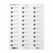 Christmas Polar Bear Return Address Labels (Vorne)