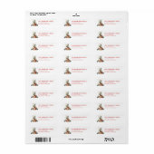 Christmas Polar Bear Return Address Labels (Vorne)