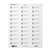 Christmas Polar Bear Return Address Labels (Vorne)