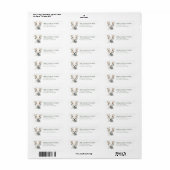 Christmas Polar Bear Return Address Labels (Vorne)