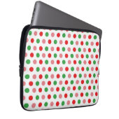 Christmas Polka Dot Laptopschutzhülle (Vorne Rechts)