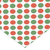 Christmas Polka Dot Moderne Winterferien Kurzer Tischläufer (Ecke)