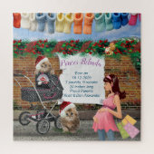 Christmas Polka-Dot Street Art Scene Puzzle (Vertikal)