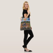 Christmas Polka-Dot Street Scene Art Tasche (Am Model)