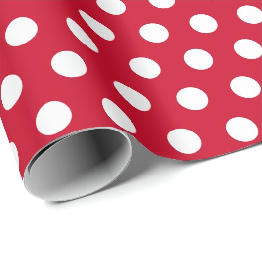 Christmas Polka dot Wrapping Paper Geschenkpapier (Rolleneckpunkt)