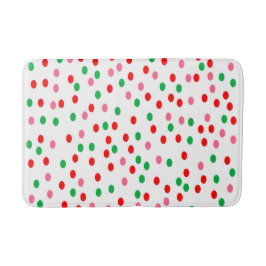 Christmas Polka Dots Badematte