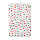 Christmas Polka Dots Badematte (Vorderseite Vertikal)