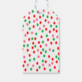 Christmas Polka Dots Geschenkanhänger