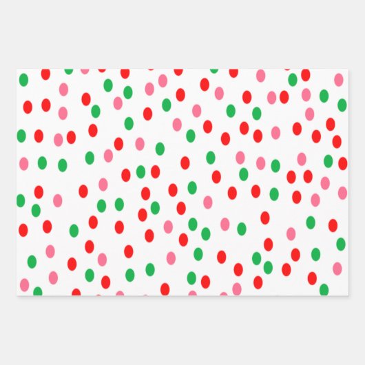 Christmas Polka Dots Geschenkpapier Set (Vorderseite 2)