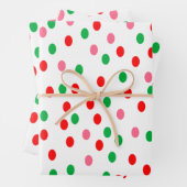 Christmas Polka Dots Geschenkpapier Set (Beispiel)