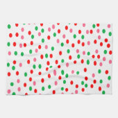 Christmas Polka Dots Geschirrtuch (Horizontal)