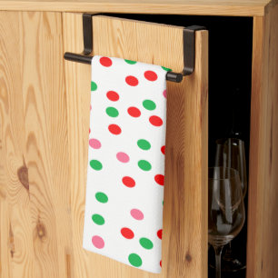 Christmas Polka Dots Geschirrtuch