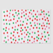 Christmas Polka Dots Seidenpapier (Vorderseite)