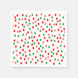 Christmas Polka Dots Serviette