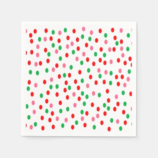 Christmas Polka Dots Serviette (Vorderseite)