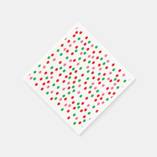 Christmas Polka Dots Serviette (Ecke)